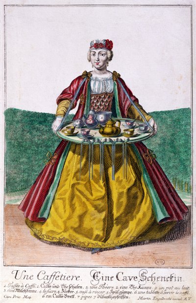 Il caffettiere, c.1735 da Martin Engelbrecht